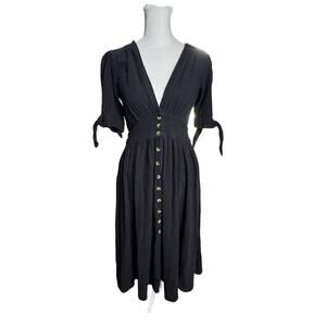 Free People Love of My Life Midi Dress Black Small
